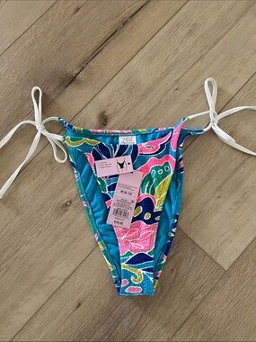 wild fable multi-colored low-rise side tie bikini bottom